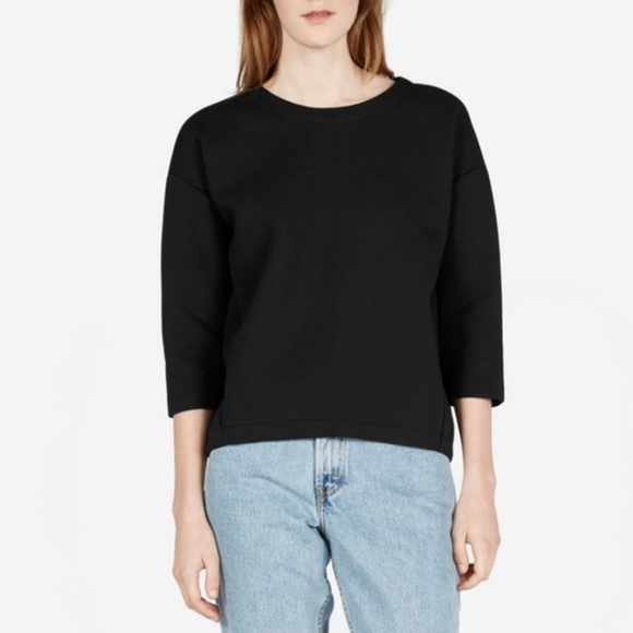 Everlane Tops - SOLD! EVERLANE Street Fleece 3/4 Sleev Sweatshirt